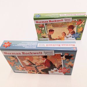 **2] Norman Rockwell Picture Wall Decor Puzzle**